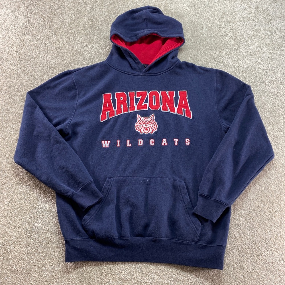 Colosseum Arizona Wildcats Sweatshirt Mens Medium NCAA Hoodie Navy Red